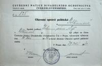 Pelhřimov, Intimní scéna Tyl, oznámení o činnosti, 1930