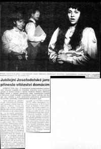 Josefův Důl, J. K. Tyl, Ryba ve čtyřech, KP Josefův Důl 1999.