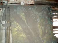 Křižlice, dokumentace stavu skladiště kulis v hasičárně, duben 2015