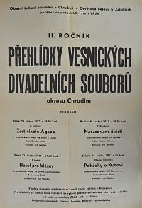 Bítovany, Přehlídka vesnických divadelních souborů - plakát, 1977