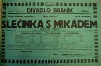 Praha-Braník, SDO, Slečinka s mikiádem - plakát, 1926