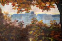 Horní Cerekev, Modeta, detail opony Římská láska, 1910