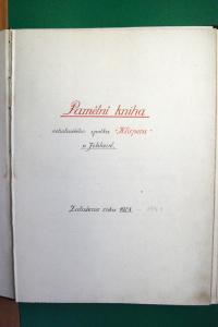 Jihlava, Klicpera, nezařazené teatrálie, Pamětní kniha 1928-1941