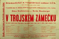 Kolín, Církev československá, V trojském zámečku - plakát, 1939