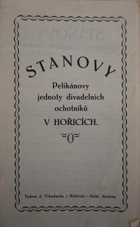 Hořice, JDO, Stanovy