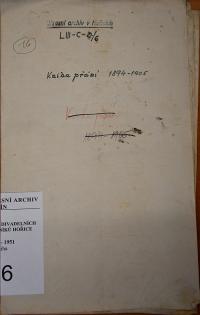 Hořice, JDO, Kniha přání, 1894 - 1905