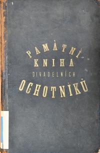 Chlumec nad Cidlinou, Ochotnické divadlo, Památní kniha divadelních ochotníků