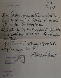 Nový Bydžov, Jirásek, Korespondence souboru