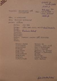 Dobruška, Střední škola, Polibek královský, kartotéka her,  1947