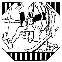 Praha-Vinohrady, Umělecká výchova, záhlaví plakátu divadla, 1924