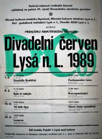 Lysá nad Labem, Divadelní červen, plakát, 1989
