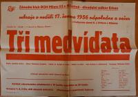 Miletín, Erben, Tři medvíďata - plakát, 1956