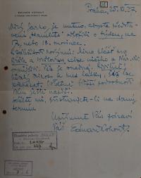 Nový Bydžov, Jirásek, Korespondence souboru