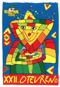 Kolín, 22. Otevřeno, propagační dopisnice, 2017_b