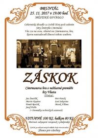 Světlá Hora, Ochotníci, Záskok - plakát, 2017