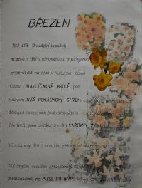 Přibyslav, Sluníčko, Kronika školní družiny, 1998 - 2003