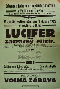 Podhorní Újezd, Erbenova jednota, Lucifer - plakát, 1929
