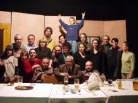 Únětice, DivOch, členové souboru s Jiřím Suchým