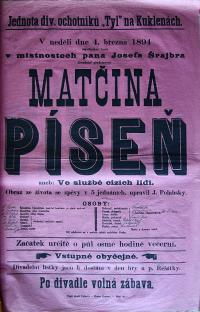 Kukleny, Tyl, Plakáty