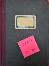 Cholenice, SDO, Kniha protokolů, 1951 - 1958