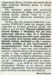 POESOVÁ, Marie, Popelka očima dětí, scany článku, 1997