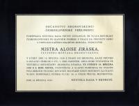 Hronov, Alois Jirásek, pohřeb v Hronově 19. 3. 1930
