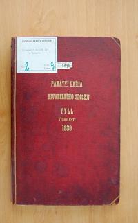 Chrast, Tyl, Památní kniha divadelního spolku, 1880