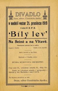 Cedar Rapids, Čtenářský spolek, Bílý lev - program, 1919