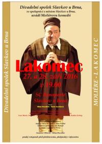 Slavkov u Brna, Divadelní soubor, Lakomec - plakát, 2016