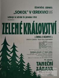 Cerekvice nad Loučnou, Sokol, Zelené královsktví - plakát, 1934