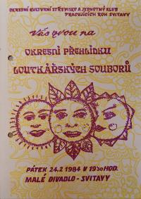 Svitavy, OP loutkářských souborů - program, 1984