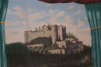 Paračov, opona, Helfenburk, detail