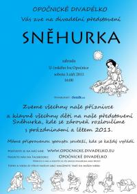 Opočnice, Opočnické divadélko, Sněhurka - plakát, 2011