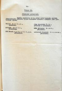 Třebíč, Družstvo horáckého divadla, spolkové stanovy, 1941