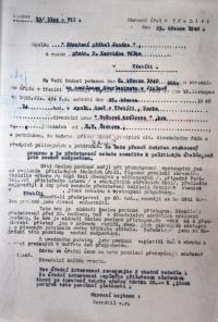 Třebíč, Okresní úřad, povolování představení, 1940