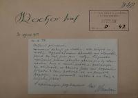 Nový Bydžov, Jirásek, Korespondence souboru