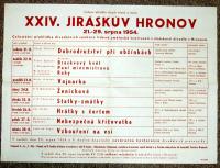 Hronov, 24. JH, programový plakát, 1954.