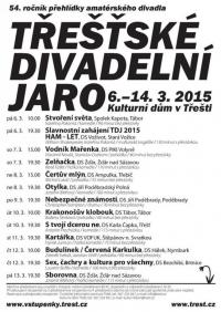 Třešť, KP Třešťské divadelní jaro 2015, plakát
