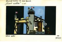 Brno, Dělnické divadlo, Petr Hlaváč návrh scény Cínový vojáček, 1981