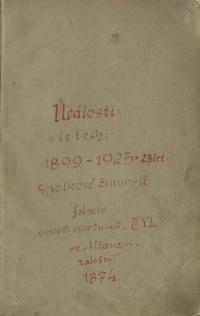 Mžany, JDO, Pamětní kniha, 1874 - 1925