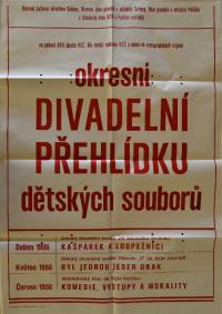 Polička, OP dětských divadelních souborů - plakát, 1986