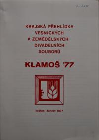 Hradec Králové, Krajské kulturní středisko, Klamoš, KP vesnických divadelních souborů, 1977