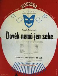 Jihlava, Klicpera, Člověk nemá jen sebe - plakát, 1948