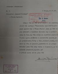 Nový Bydžov, Jirásek, Korespondence souboru