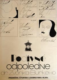 Blansko, Metra, Podivné odpoledne dr. Zvonka Burkeho - plakát, 1986