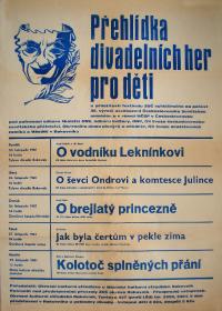 Rakovník, KP divadelních her pro děti, plakát, 1981