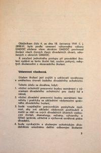 Praha, ÚMDOČ, směrnice pro školení, 1941