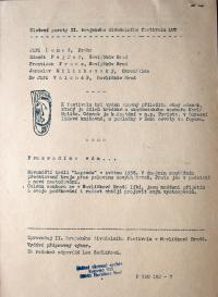 Havlíčkův Brod, Krajský divadelní festival 1957, porota