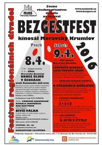 Moravský Krumlov, BEZGESTFEST - plakát, 2016