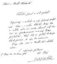 Obříství, Beseda, dopis Svatopluka Čecha